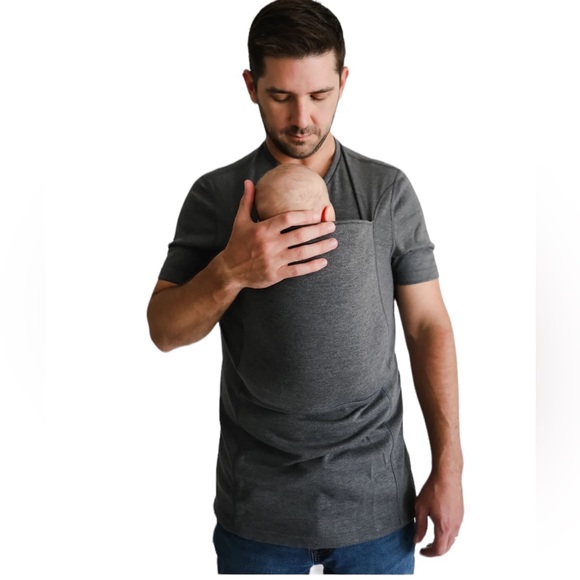 Lalabu Shirts Lalabu Babywearing Dad Shirt In Gray Size Xl Poshmark